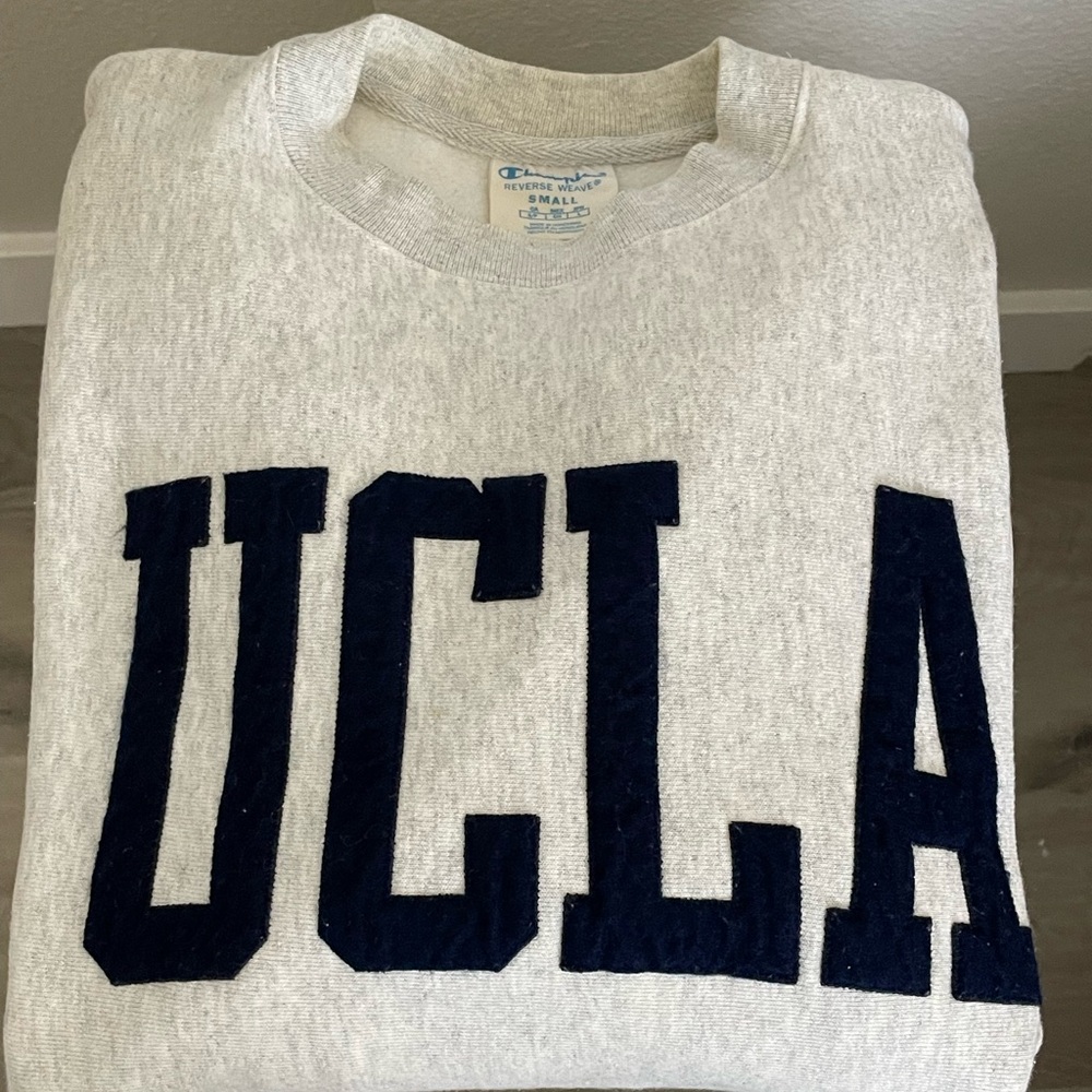 Champion Gray UCLA Crewneck Sweater